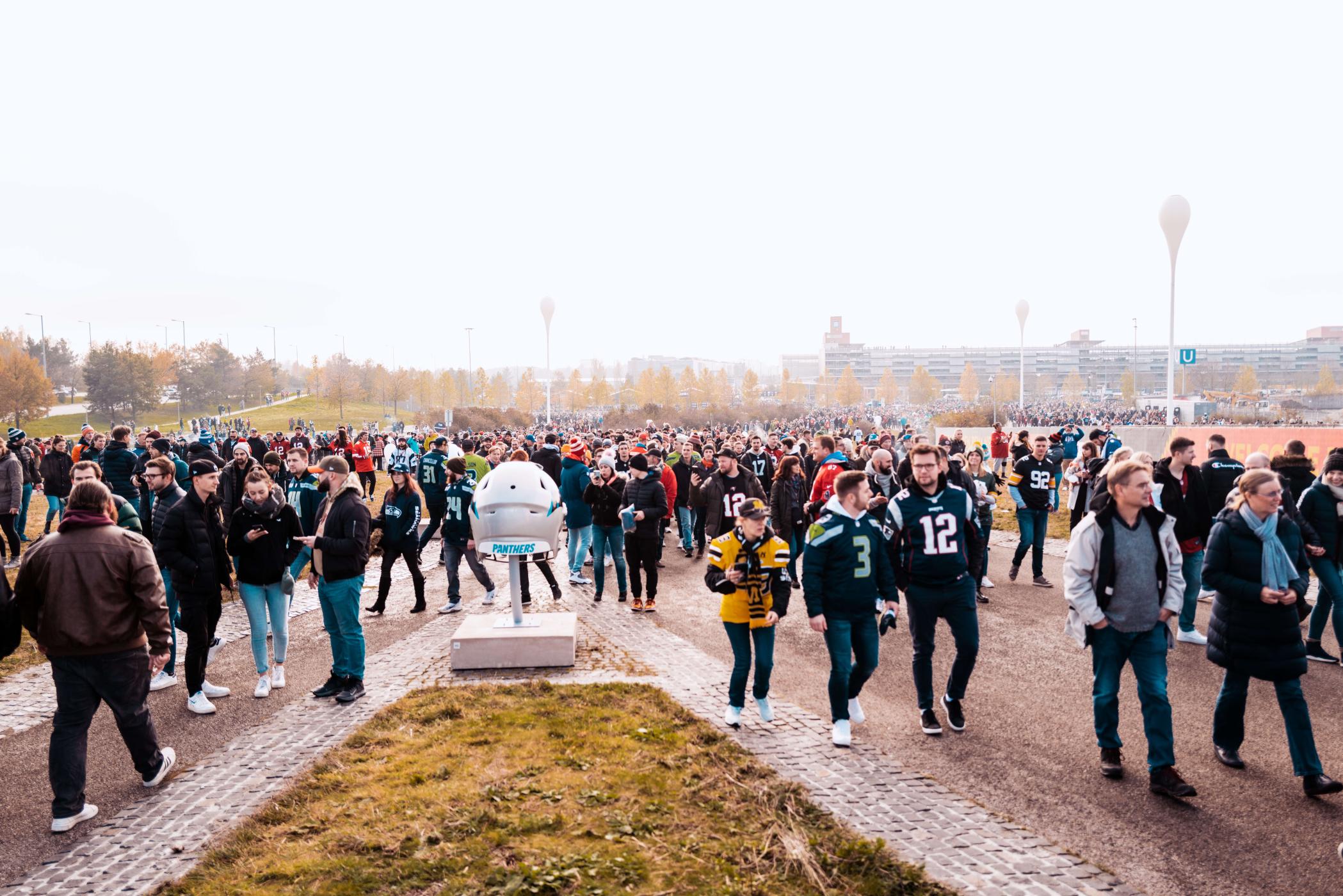 NFL-Fans vor dem NFL-Spiel in München
