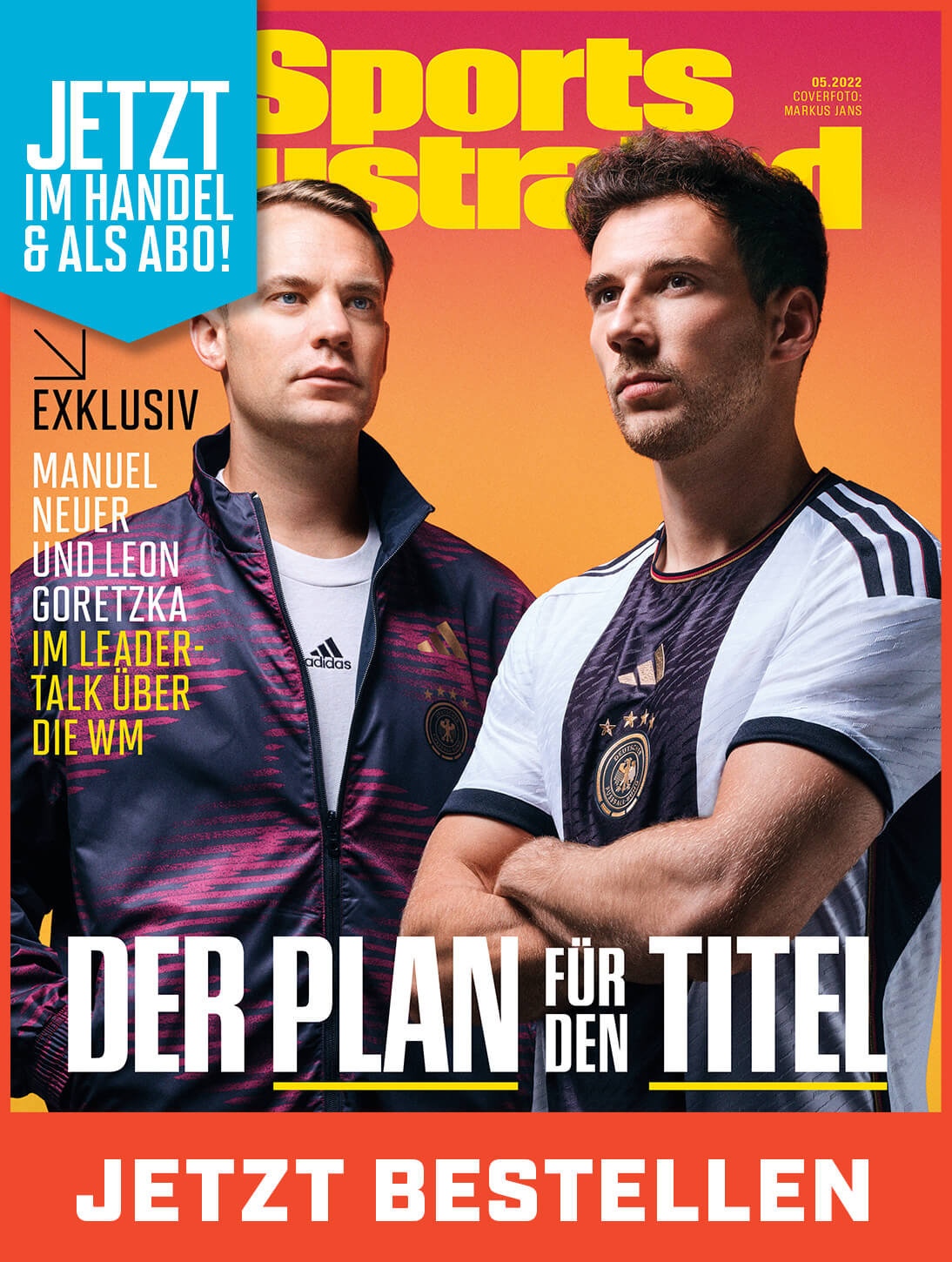 Die neue Ausgabe von Sports Illustrated mit Manuel Neuer und Leon Goretzka im Exklusiv-Interview