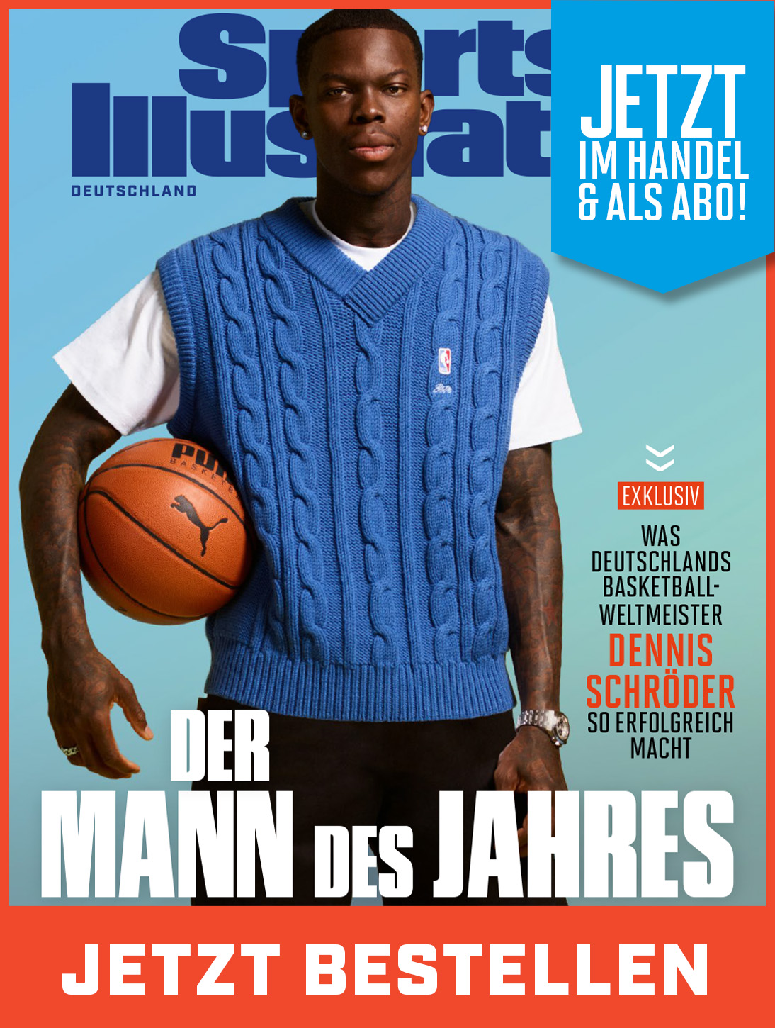 SPORTS ILLUSTRATED 2024/01: Basketball-Weltmeister Dennis Schröder im exklusiven Porträt