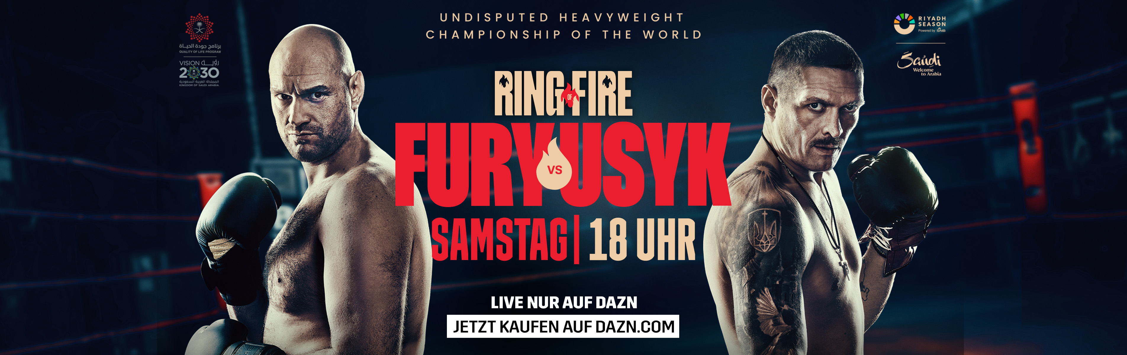 Erlebe am 18. Mai das größte Box-Ereignis des Jahrhunderts mit dem Titelkampf Fury vs Usyk und Agit Kabayel gegen Frank Sanchez