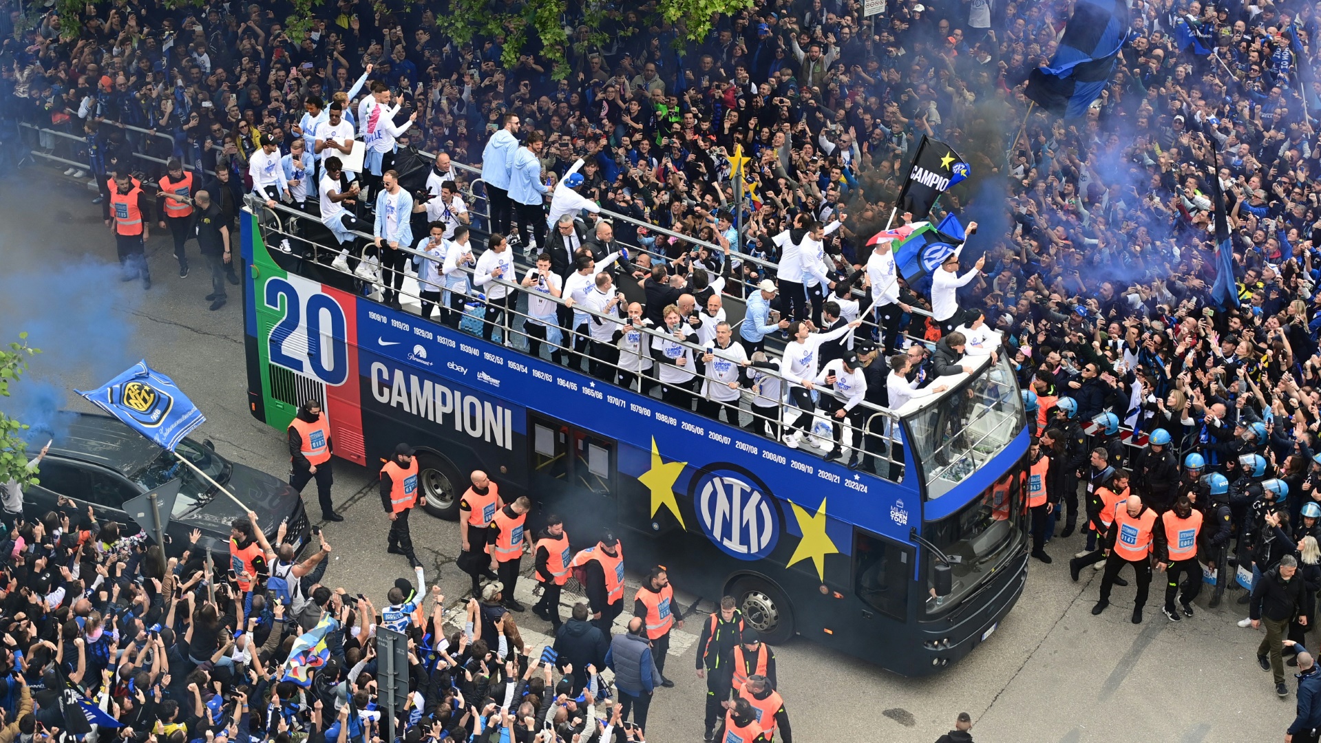 Inter feiert 20. Meistertitel mit Parade