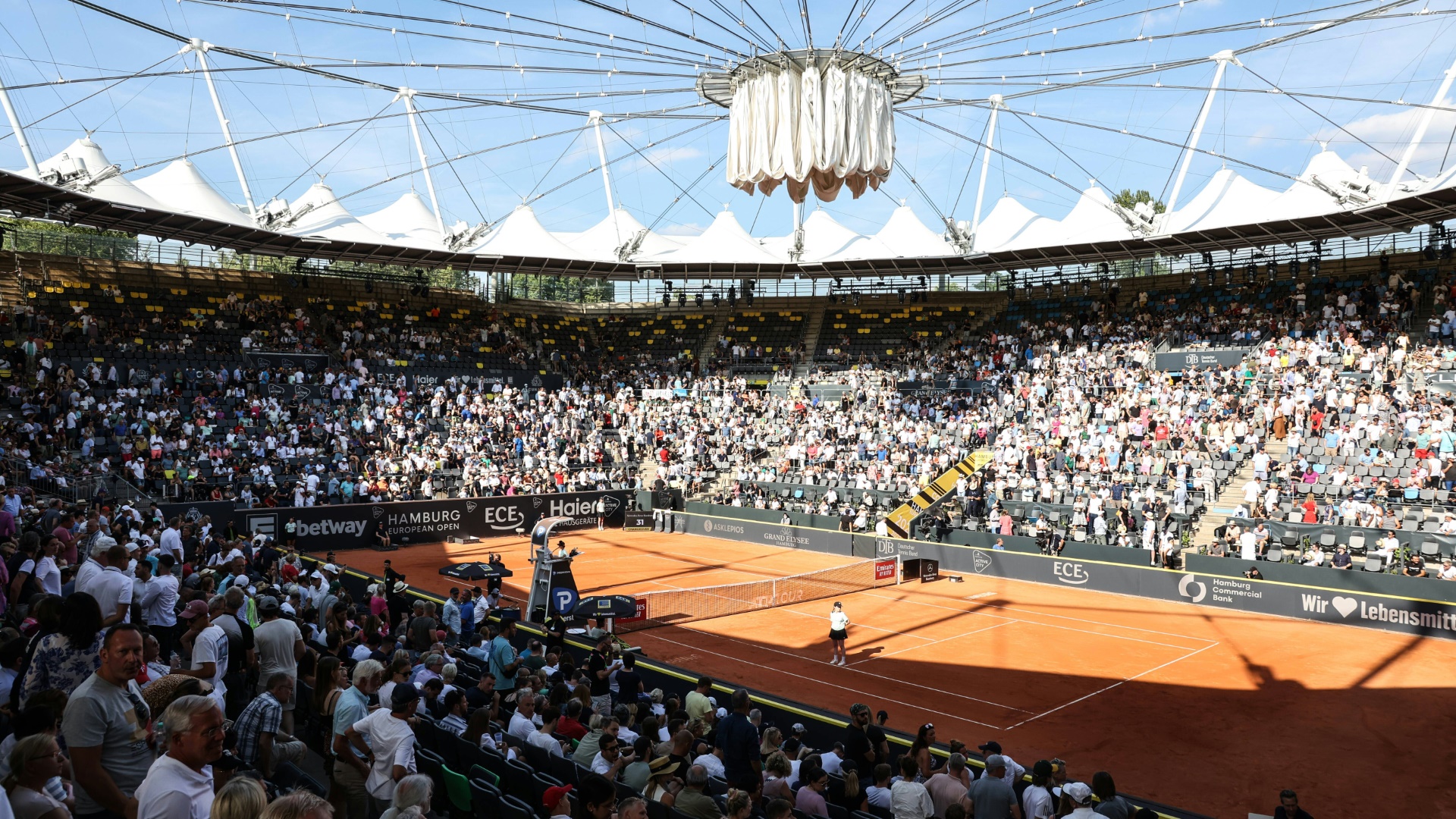 Das Tennis-Stadion am Rothenbaum in Hamburg