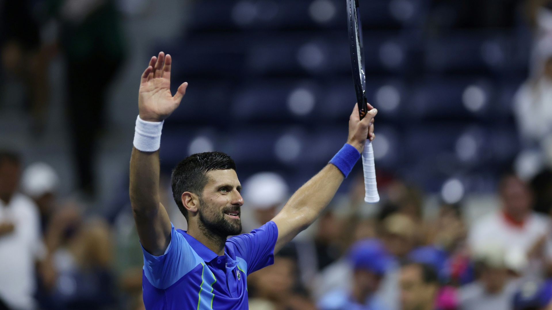Mühelos in Runde zwei: Novak Djokovic