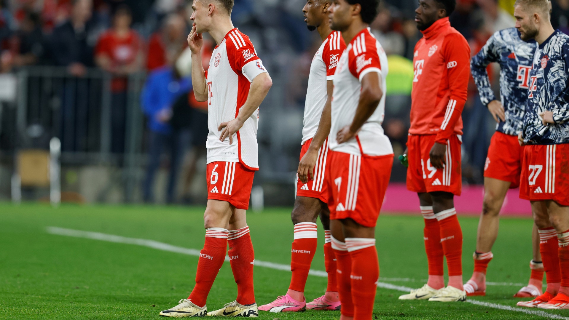 Frustrierte Bayern nach dem 0:2 gegen Dortmund
