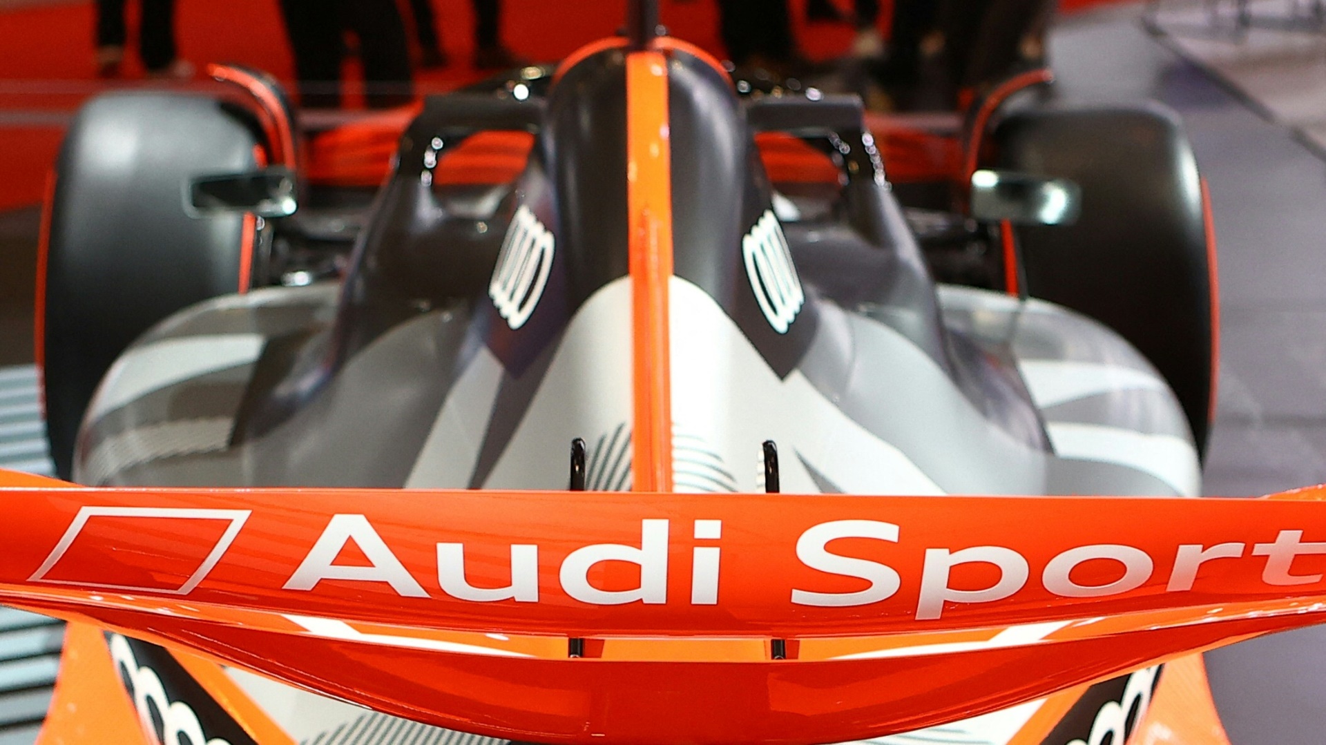 Ein Formel-1-Bolide im Audi-Look