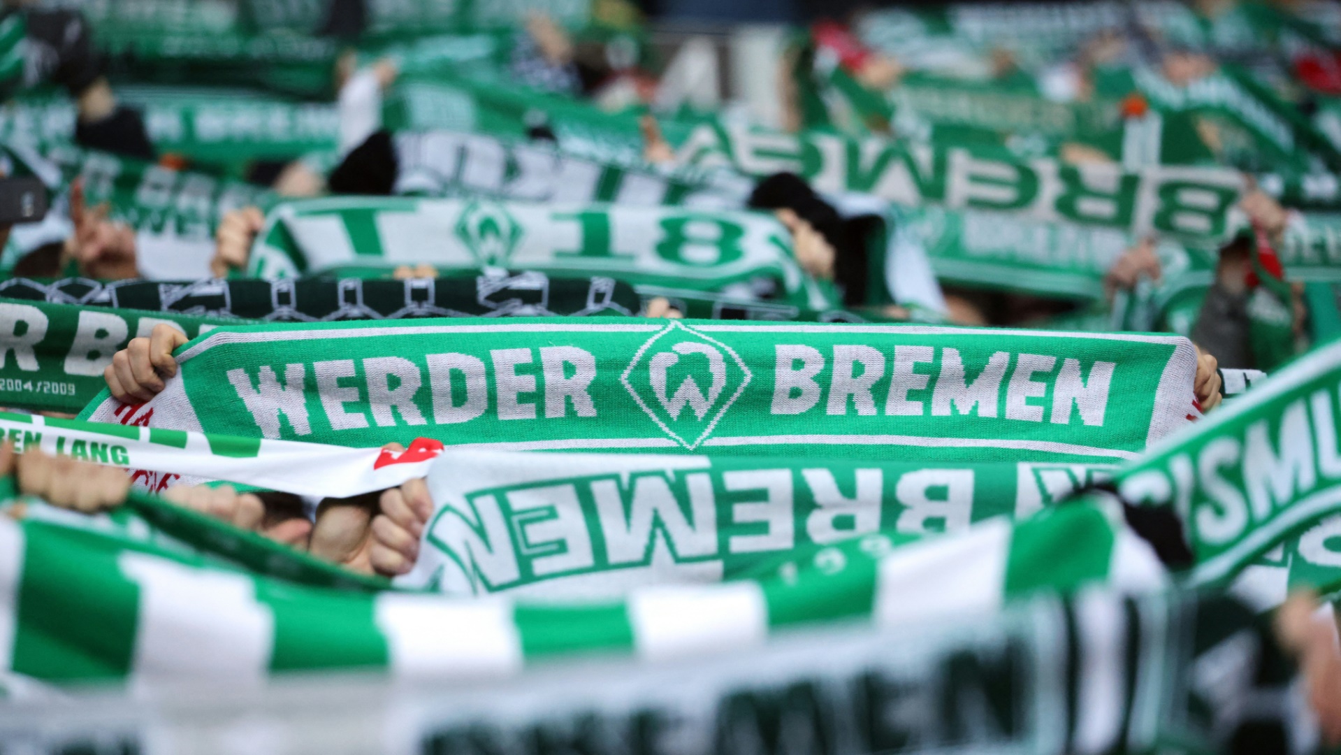 Werder Bremen bei einem Bundesliga-Spiel