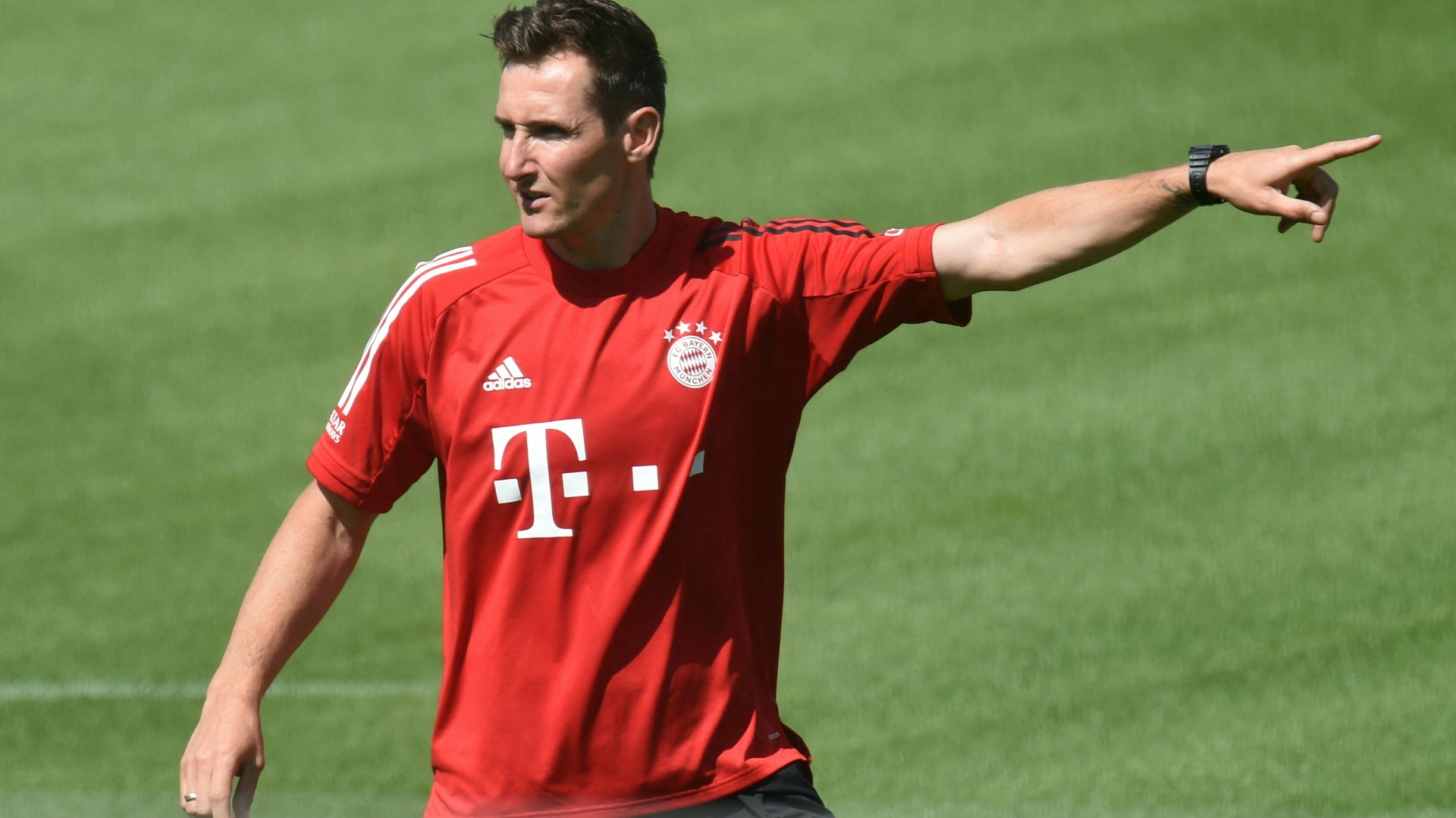 Hospitierte als Trainer in München: Miroslav Klose