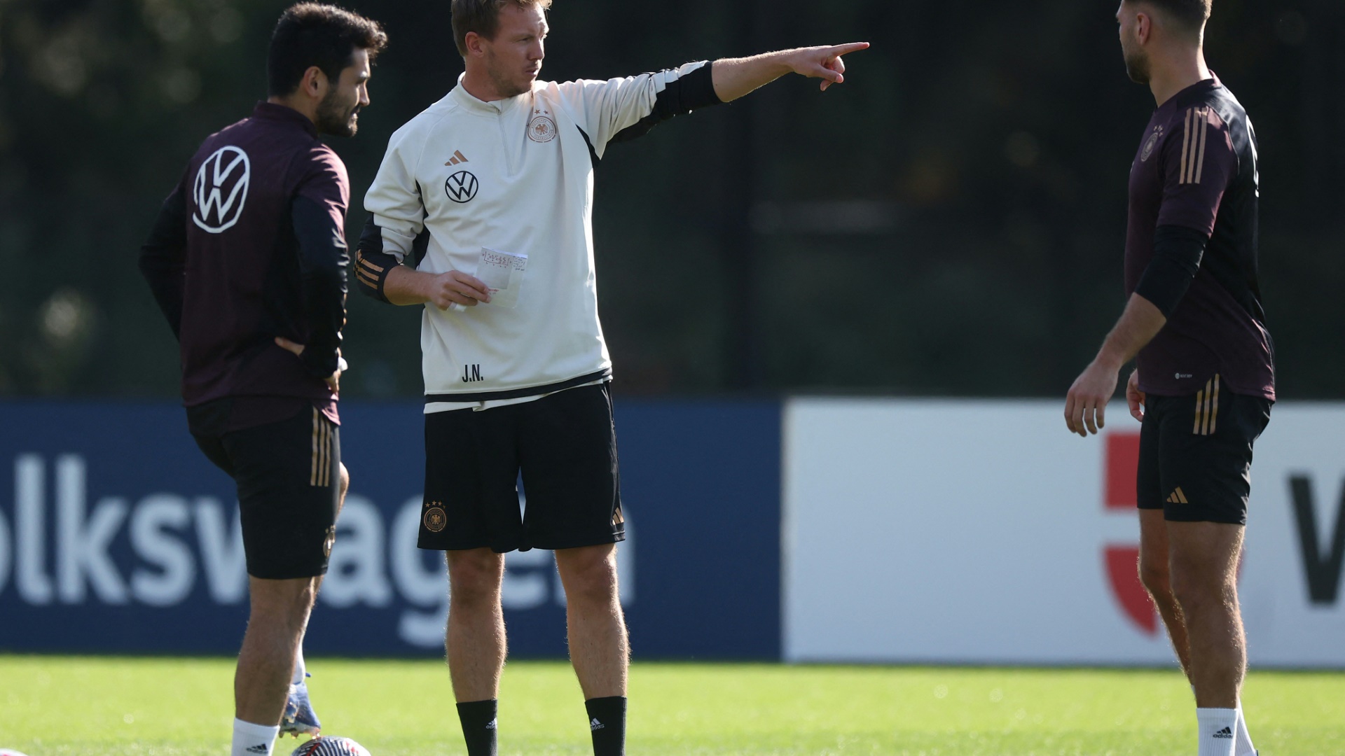 Ilkay Gündogan im Training mit Julian Nagelsmann.