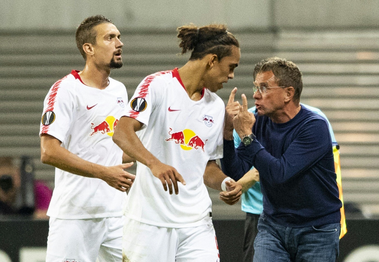 Ralf Rangnick coachte Yussuf Poulsen in Leipzig