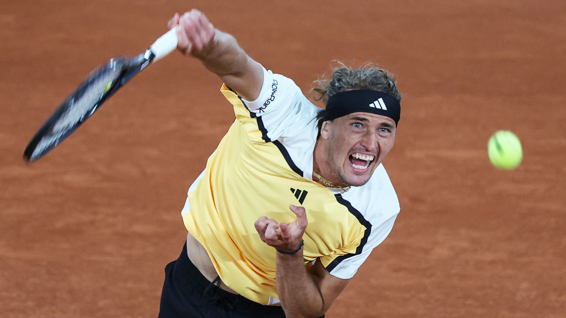 Alexander Zverev im Match gegen Rafael Nadal