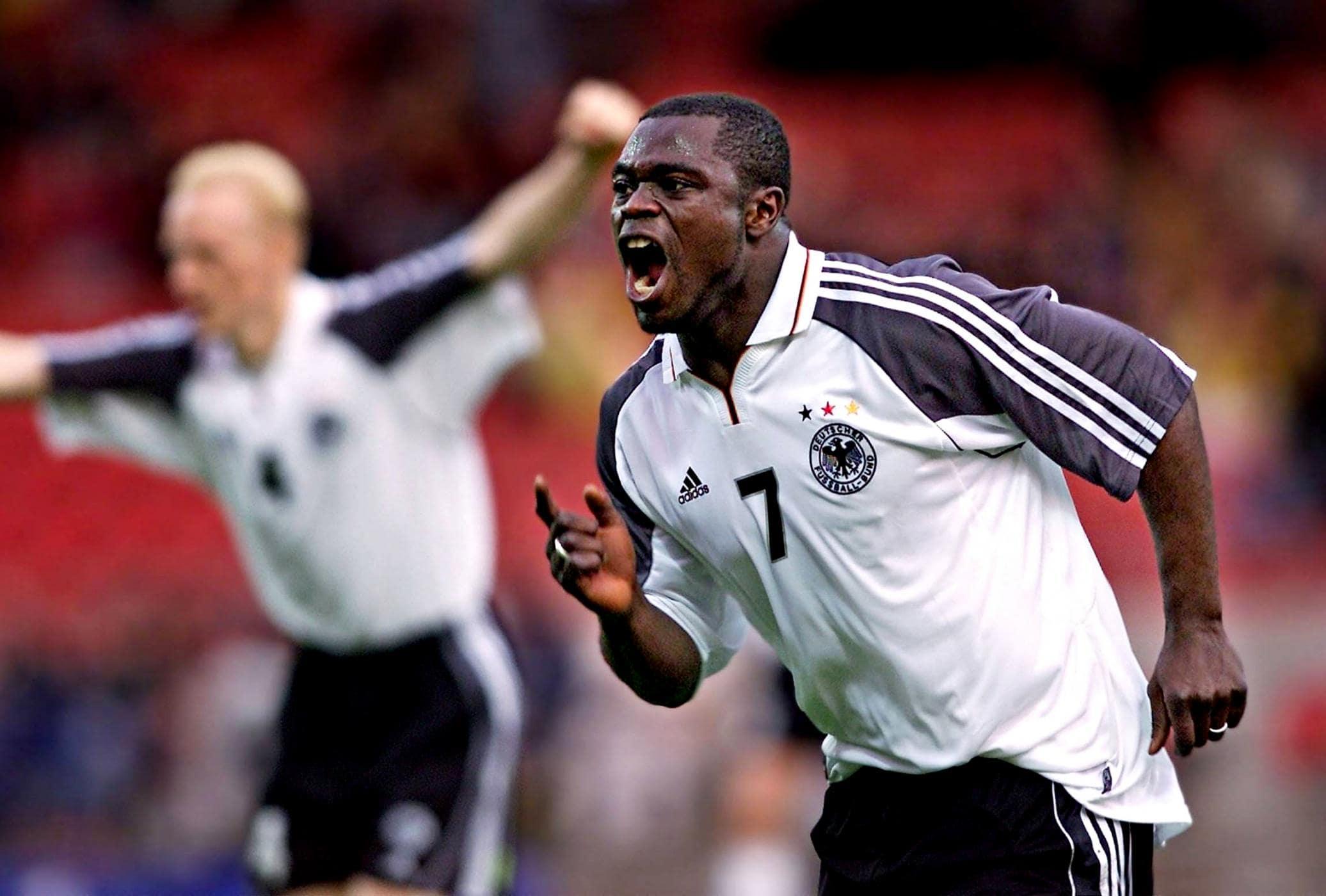 Gerald Asamoah absolvierte 43 Länderspiele und nahm mit dem DFB-Team an den Weltmeisterschaften 2002 und 2006 teil.