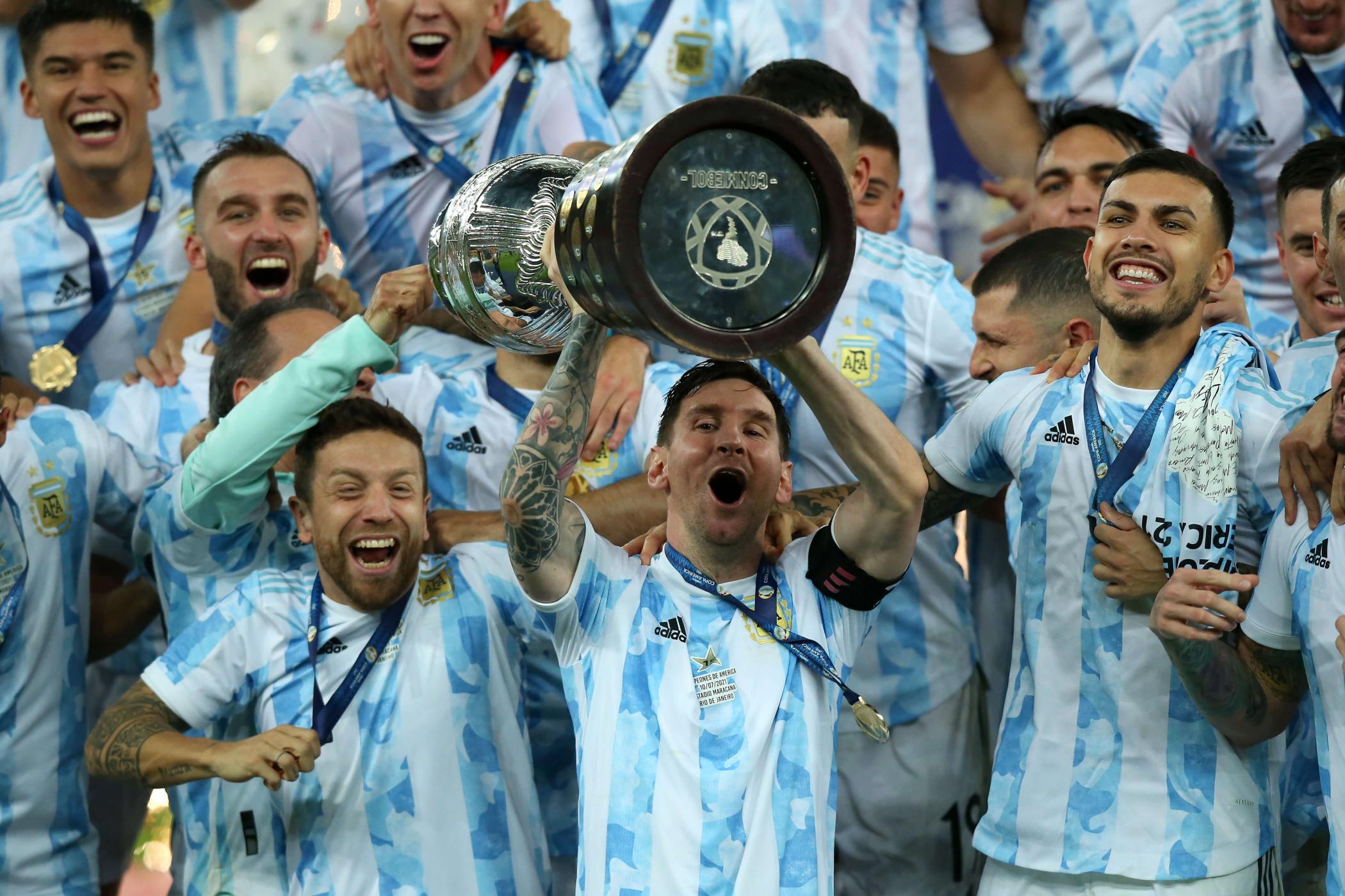 Lionel Messi und seine argentinische Nationalmannschaft