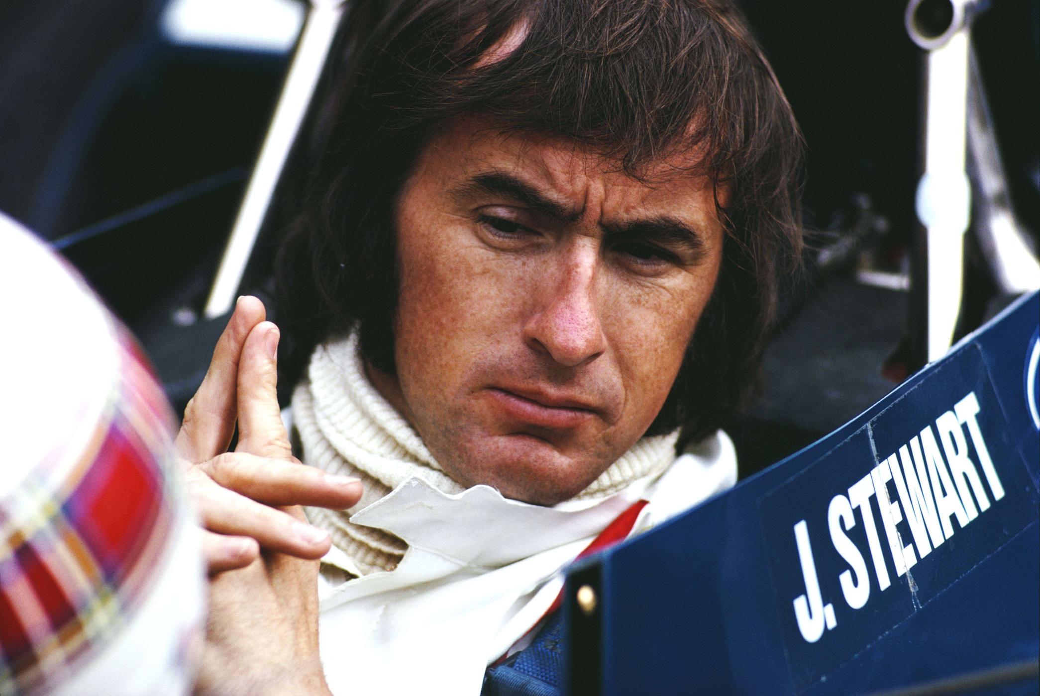 Jackie Stewart 1971 im Tyrrell 003 Ford