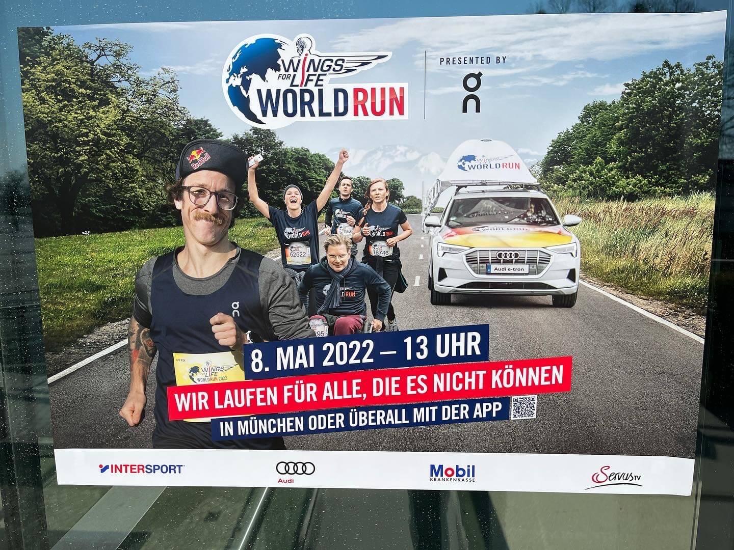 Wings for Life World Run am 8. Mai 2022 in München