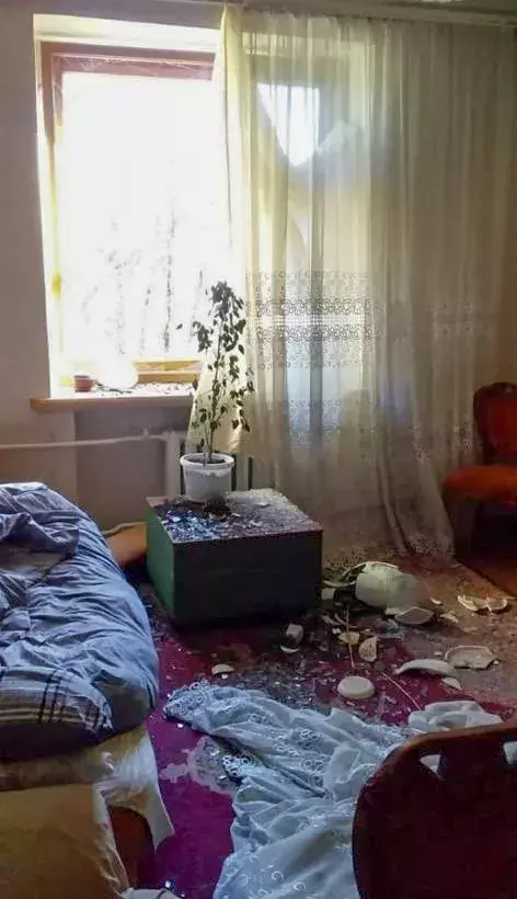Volkovs Elternhaus wurde bei einem russischen Bombenangriff schwer beschädigt.