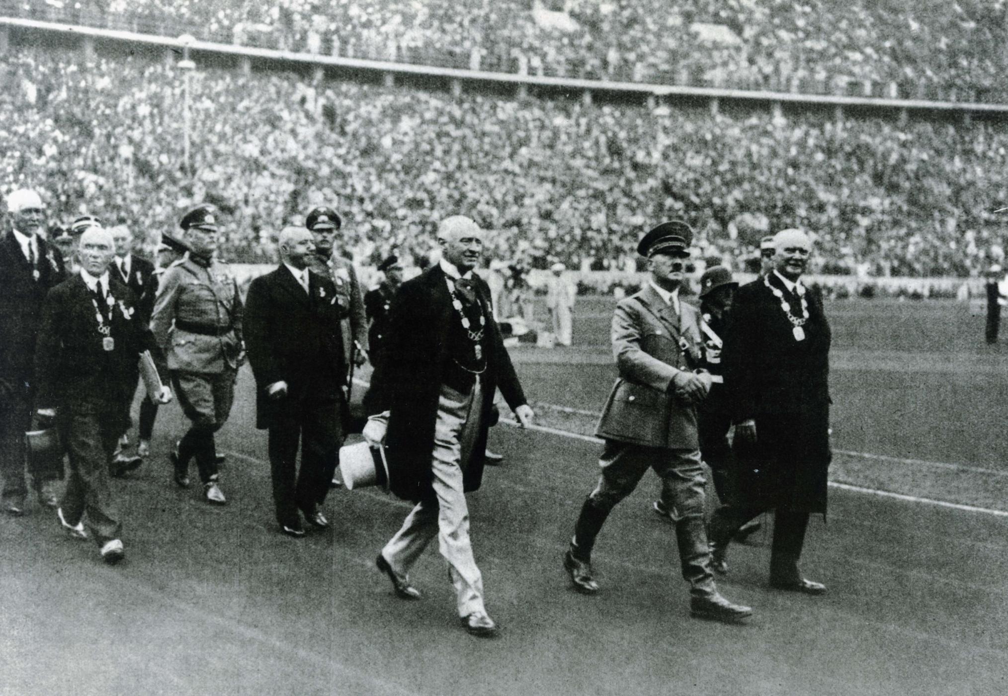 Adolf Hitler bei den Olympischen Spielen 1936 in Berlin