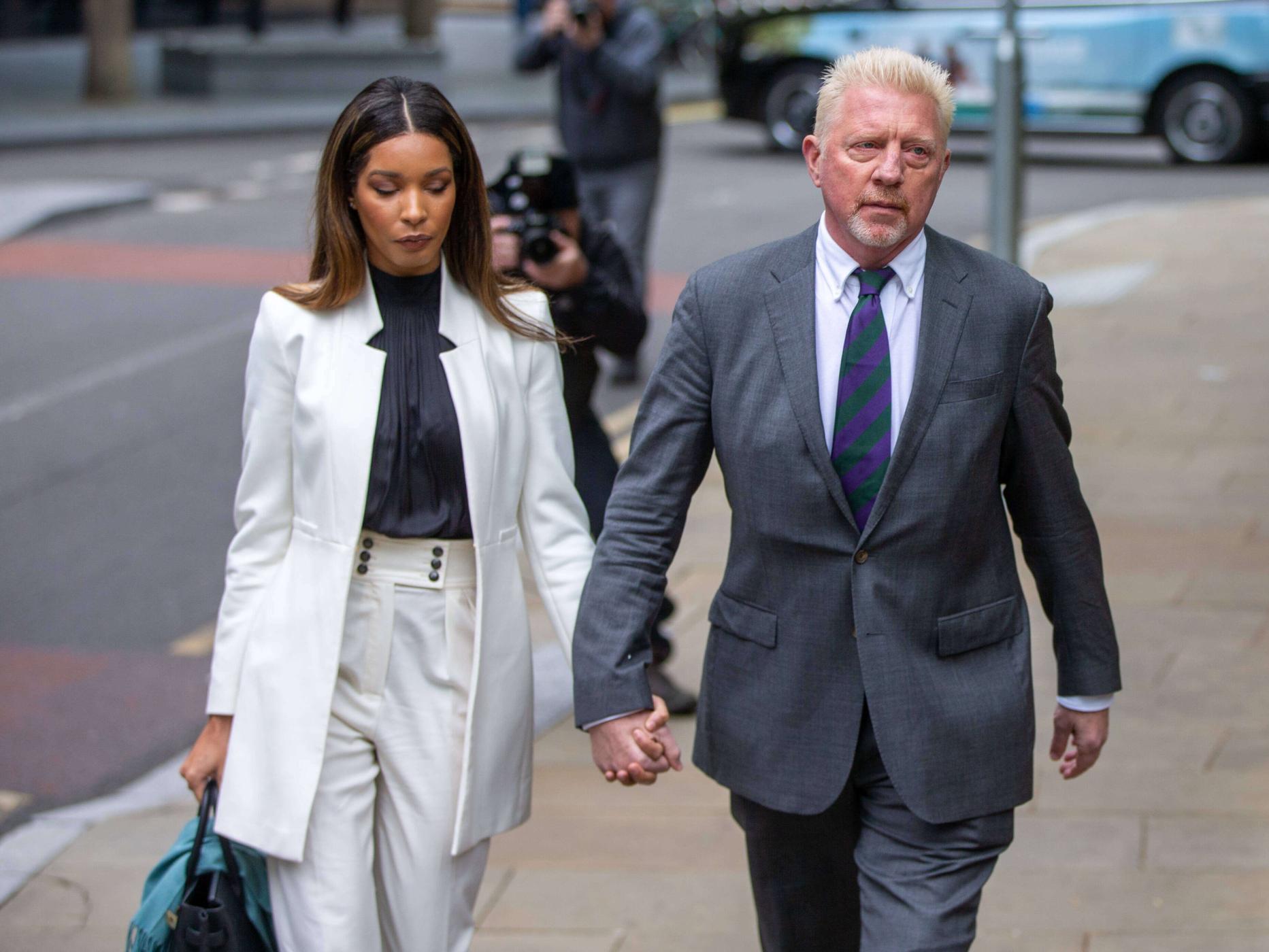 Boris Becker auf dem Weg zum Gericht in London