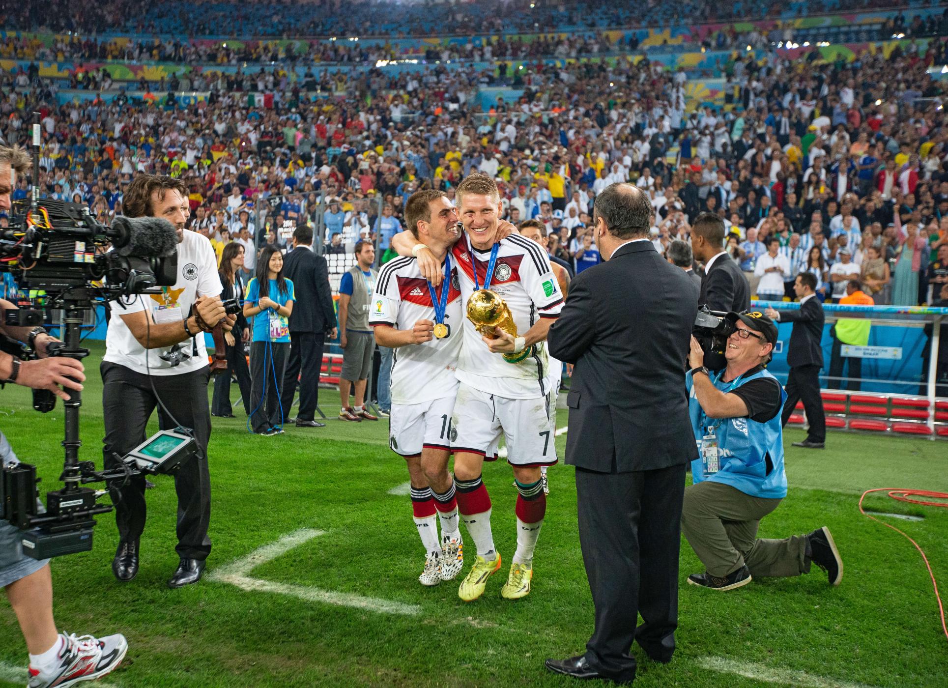 Lahm und Schweinsteiger nach WM-Finale 2014