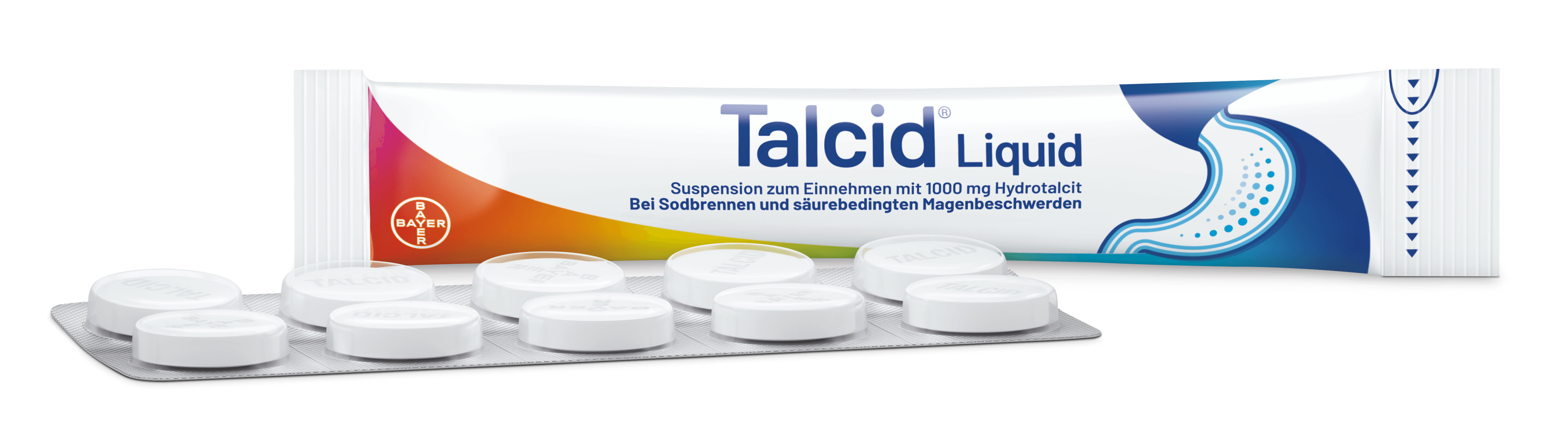 Talcid Produkte für Bayer Advertorial