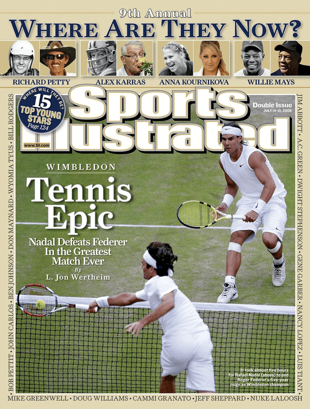 Sports-Illustrated-Cover mit Roger Federer