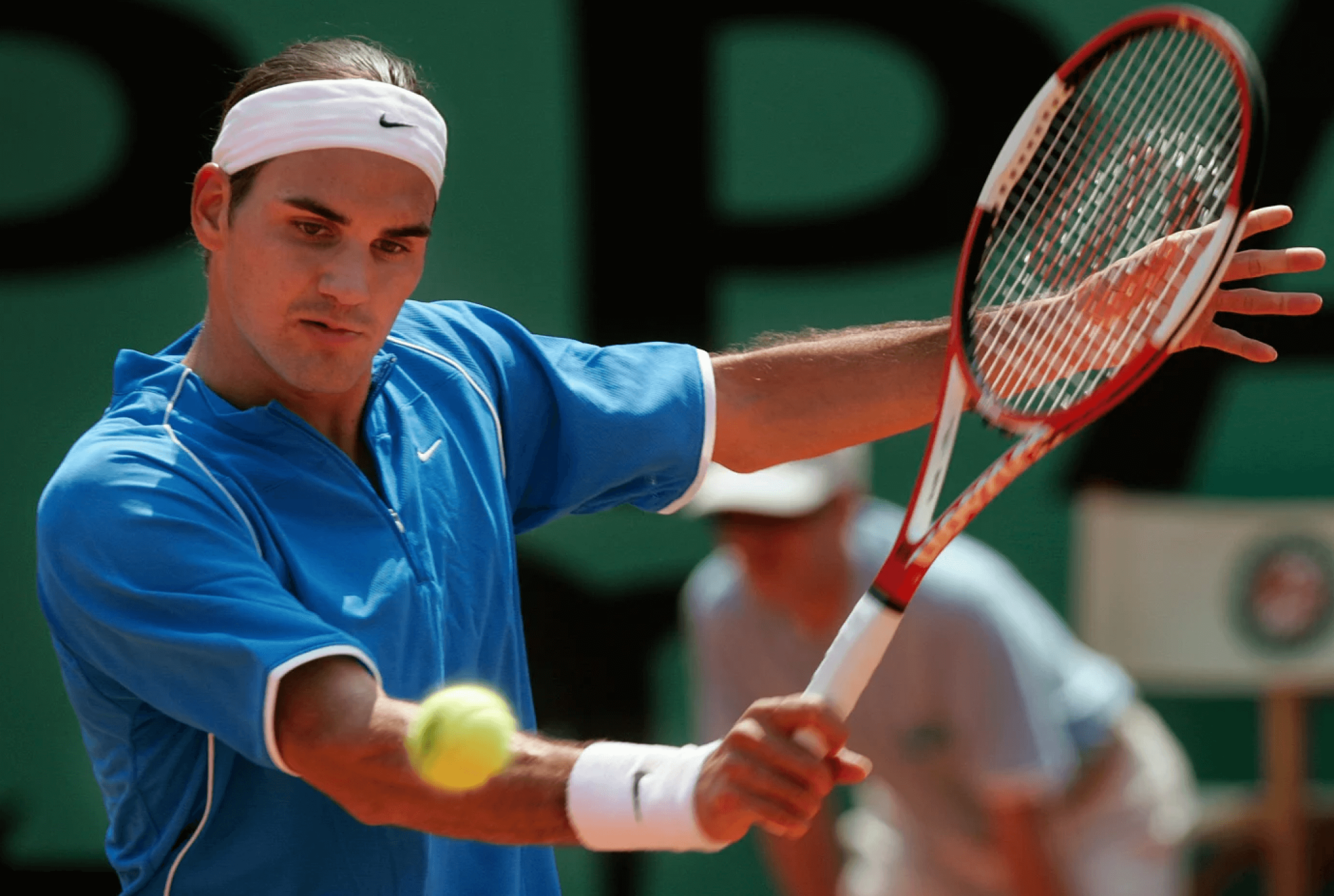 Roger Federer bei den French Open 2004