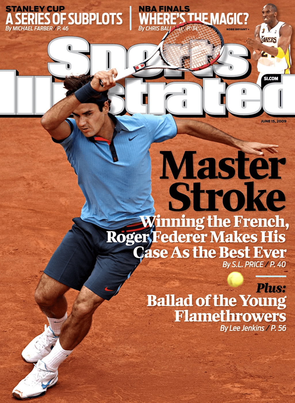 Roger Federer auf dem Cover der Sports Illustrated vom 15. Juni 2009