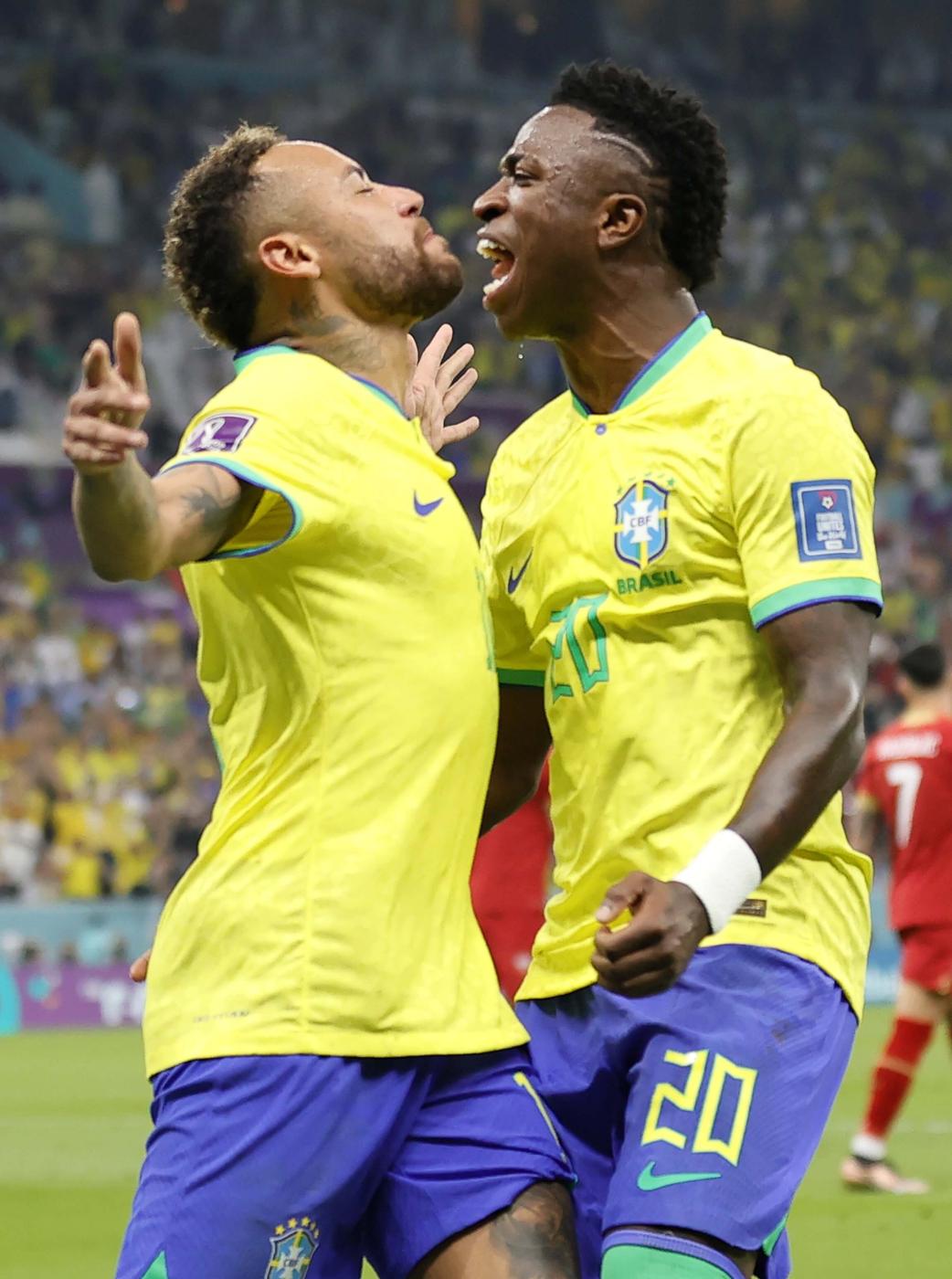 Neben Neymar (links) gibt es bei Brasilien noch andere Stars wie Vinicius Jr. 