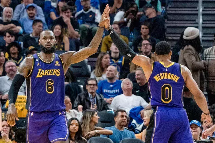 LeBron James und Russell Westbrook (Los Angeles Lakers)