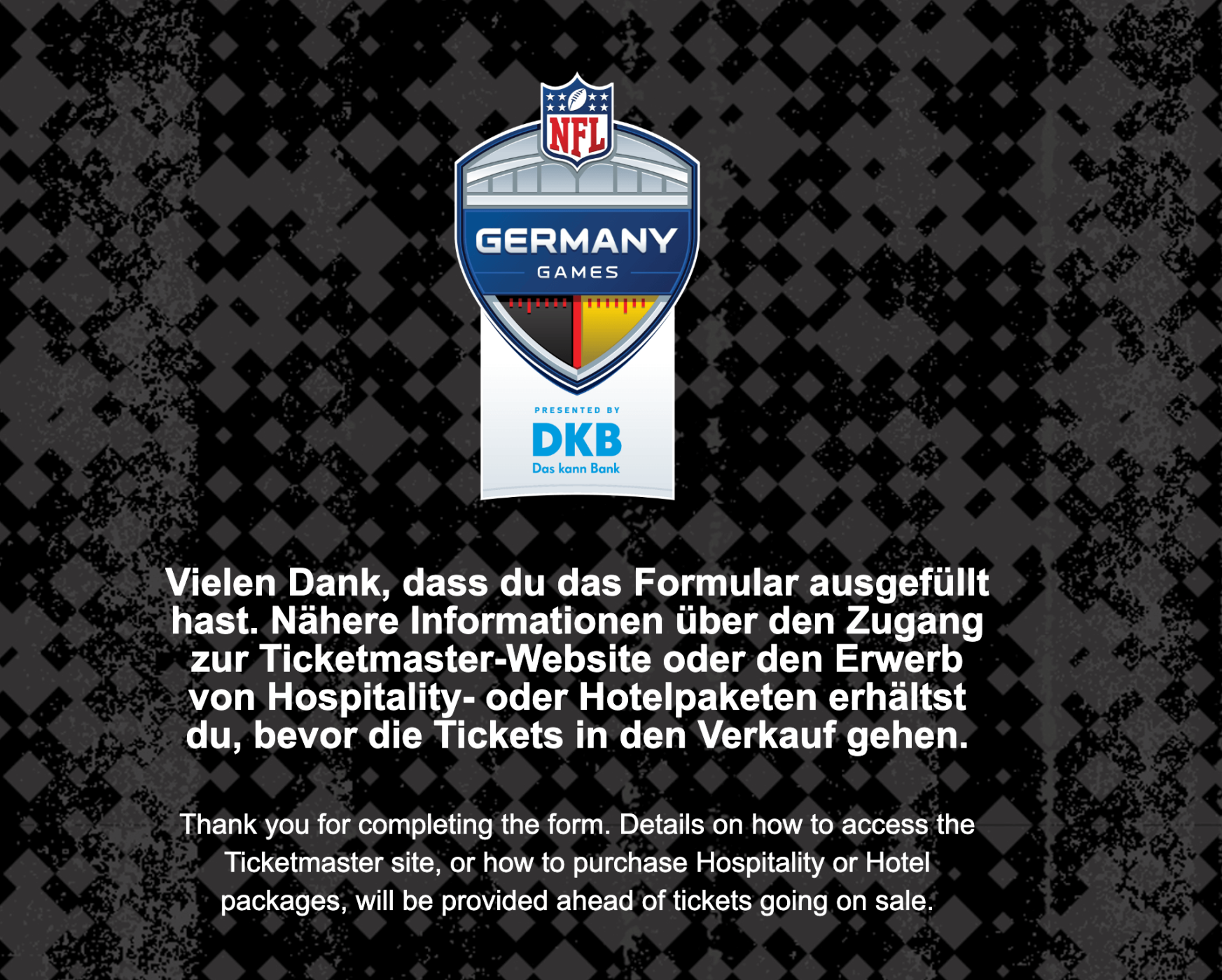 NFL-Registrierungsprozess für die Tickets der Deutschland-Spiele 2023