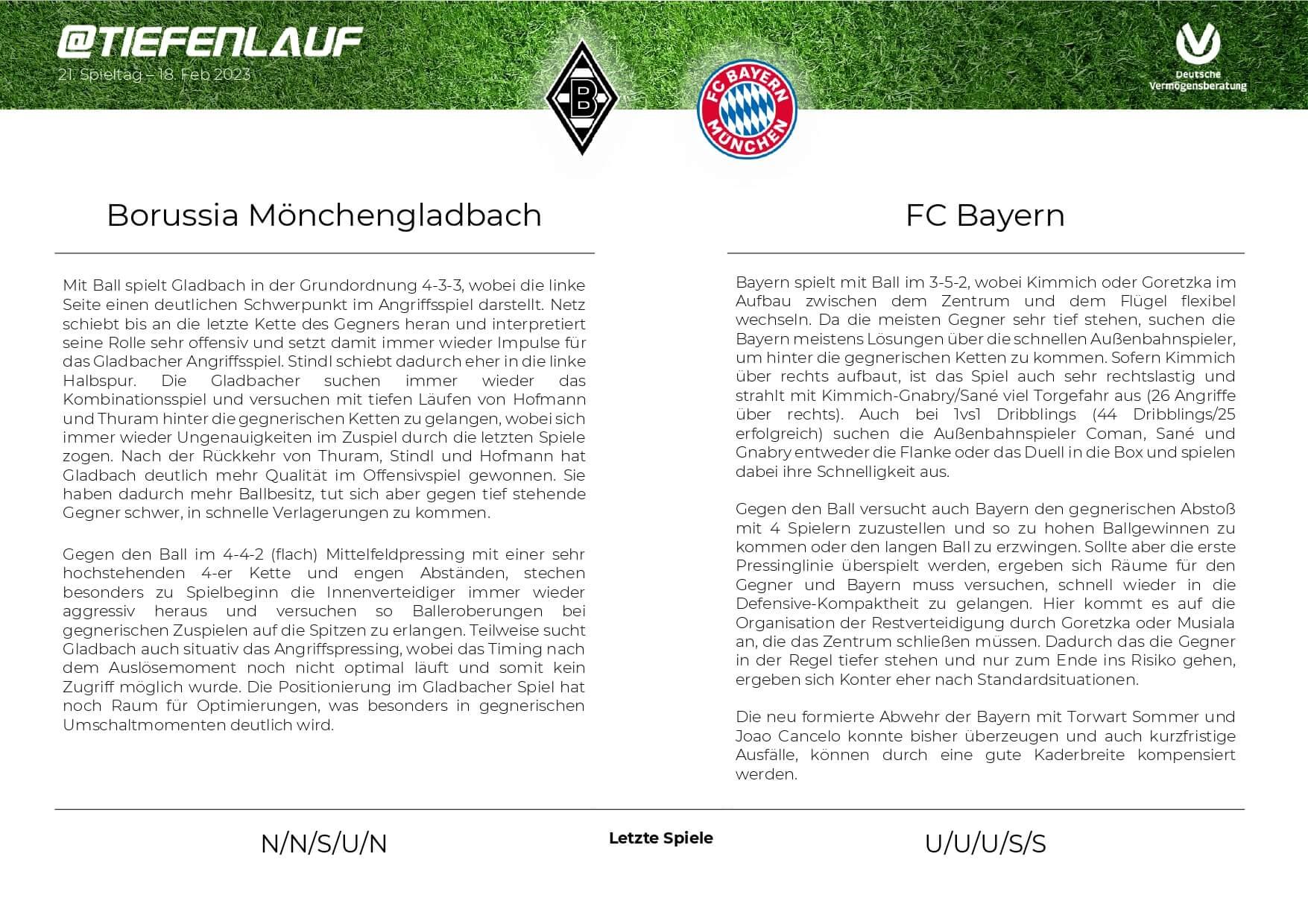 Fußballtrainer und -Experte Manuel Baum analysiert in @Tiefenlauf die Fehler von Borussia Mönchengladbach und stellt sich die Frage: Was ist eigentlich Dominanz im Fußball? Die "Fohlen" treffen am Samstag auf den FC Bayern München.