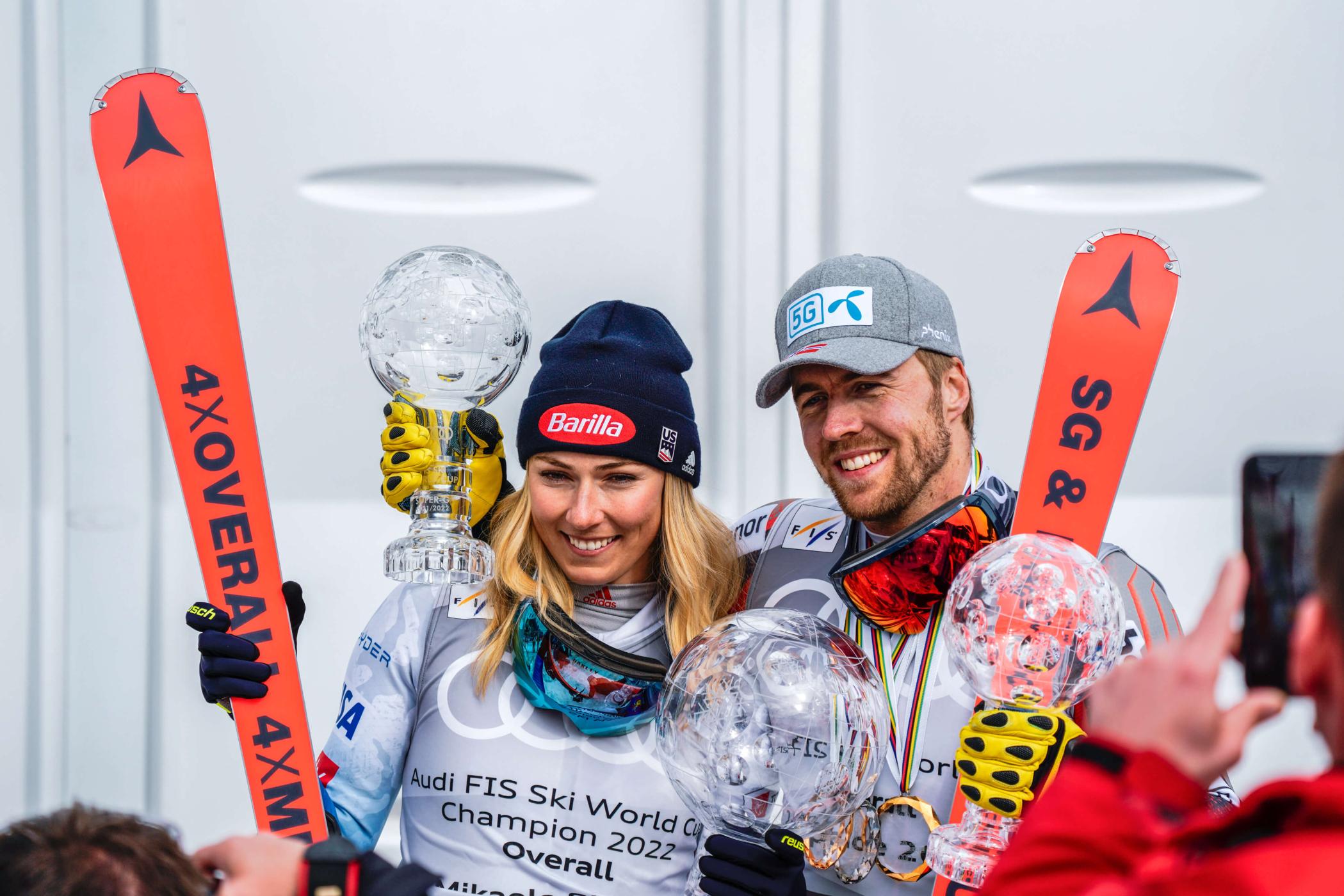 Skifahrer-Paar: Mikaela Shiffrin mit ihrem Partner Aleksander Aamodt Kilde