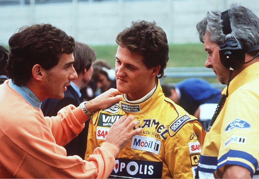 Ayrton Senna und Michael Schumacher