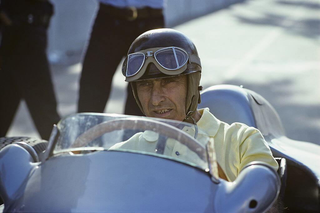 Juan Manuel Fangio im Jahr 1976