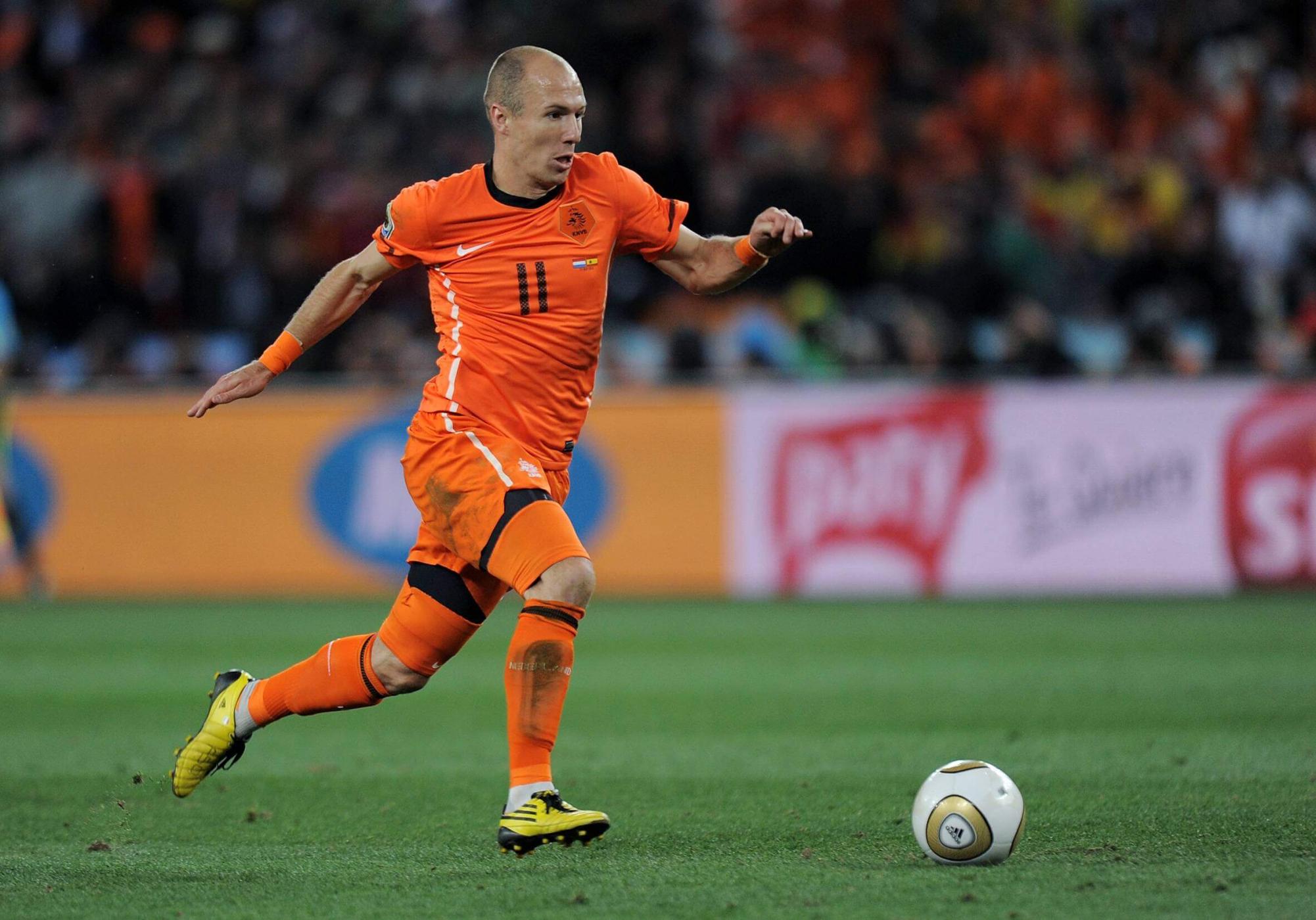 Arjen Robben im Trikot der Elftal bei der WM 2010