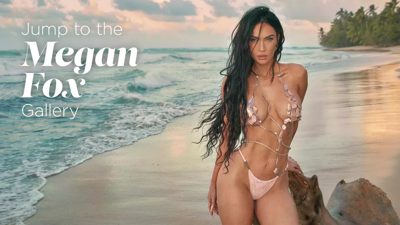 Megan Fox was photographed by Greg Swales in the Dominican Republic. 