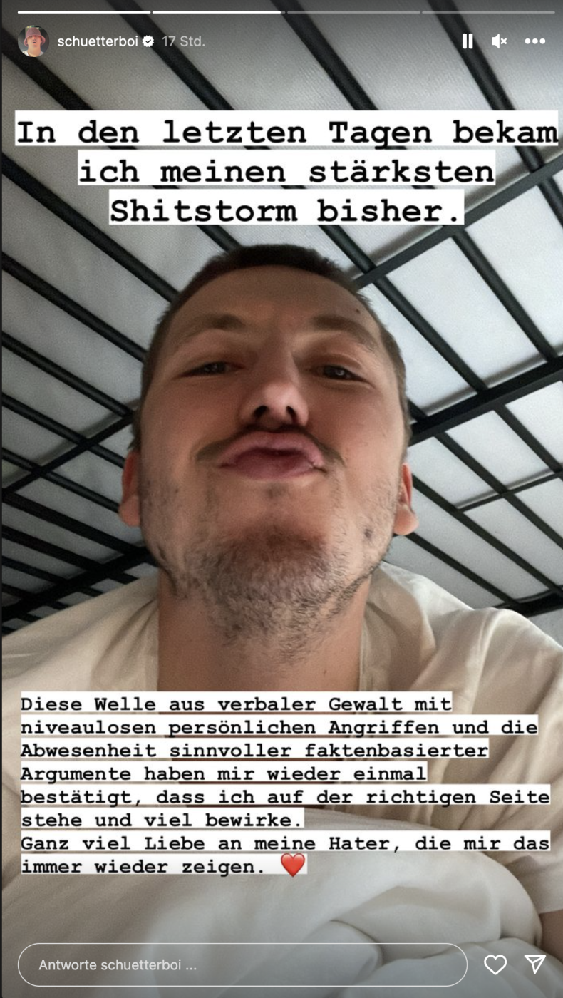 Julian Schütter bei Instagram