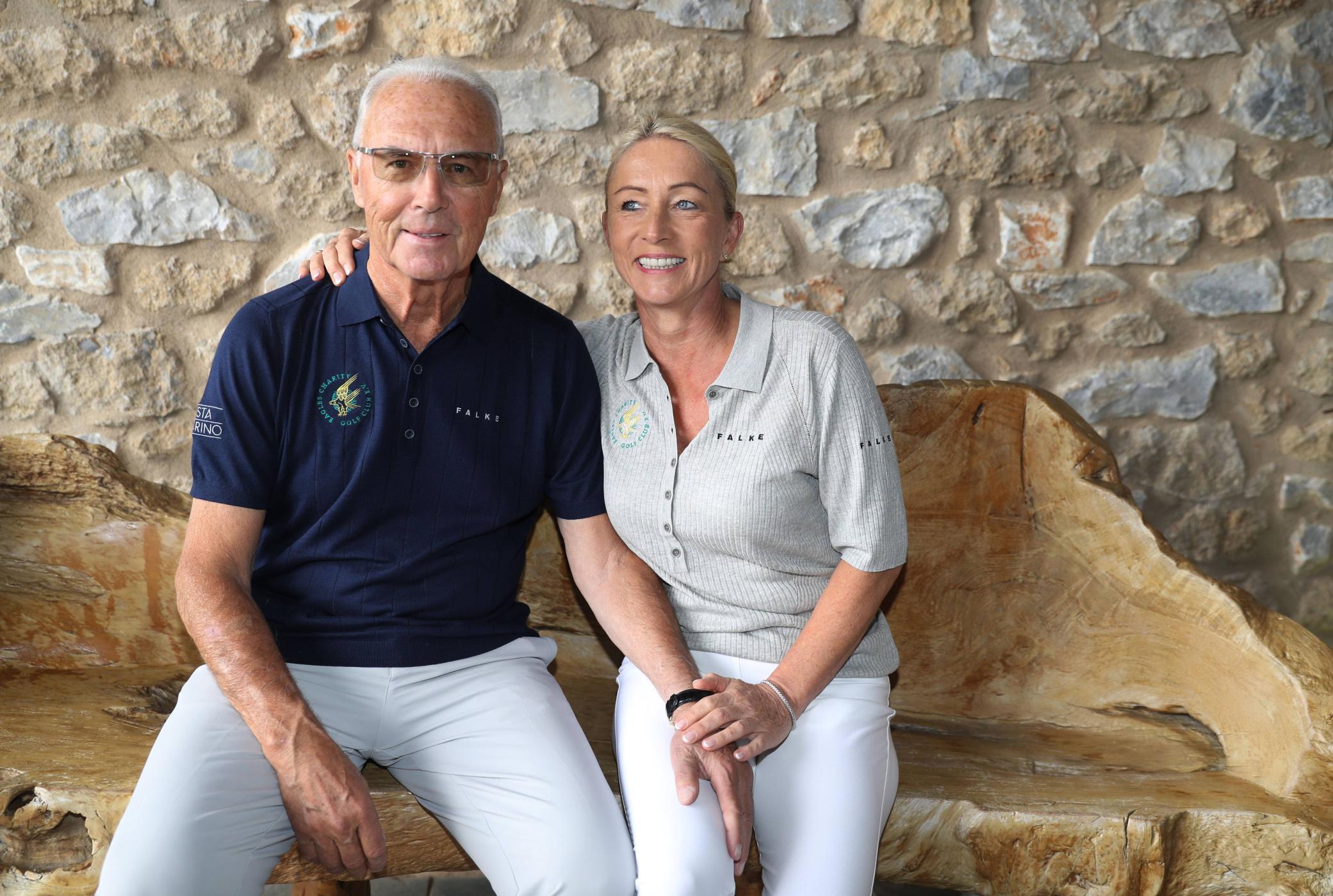 Franz Beckenbauer 2018 mit seiner Frau Heidi