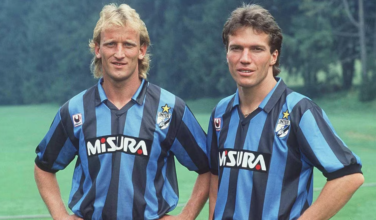 Andreas Brehme und Lothar Matthäus bei Inter Mailand