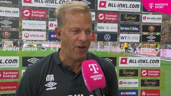 Dynamo-Trainer Markus Anfang: "Hochverdienter Sieg gegen Bielefeld"