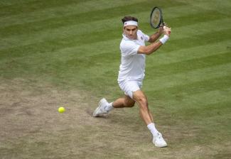 Roger Federer Rückhand Wimbledon