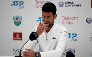 Novak Djokovic beim Tennisturnier in Belgrad