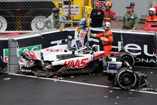 Mick Schumacher crasht seinen Haas in Monaco