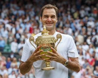 Roger Federer bei seinem Wimbledon-Sieg 2016