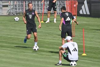 Harry Kane im Training des FC Bayern