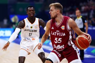 Deutschland gegen Lettland bei der Basketball-WM