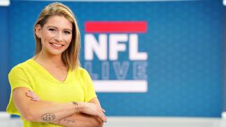 NFL-Moderatorin Jana Wosnitza bei RTL