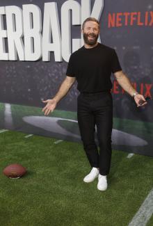 Julian Edelman bei der Premiere der Netflix-Serie "Quarterback"
