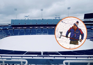 Buffalo Bills versinken im Schnee